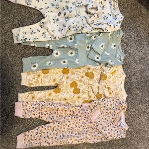 Charming Kids Pajama Set with Floral Designs